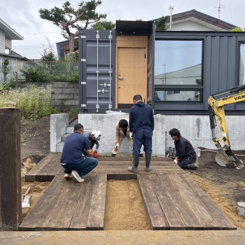 コンテナハウス外構工事