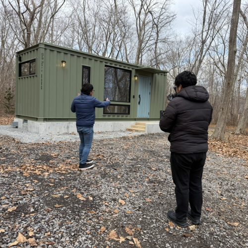 YouTube撮影②鹿部町コンテナハウス編