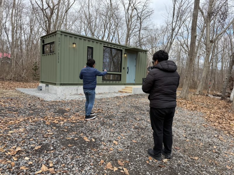 YouTube撮影②鹿部町コンテナハウス編